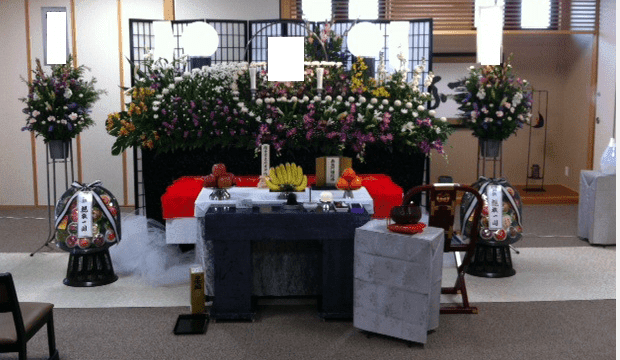 「野本の儒教葬」祭壇写真